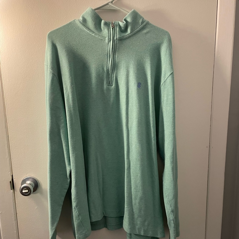 Green half zip shirt